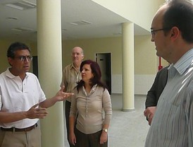 Pilar Pin visitó las obras del Hospital Eva Perón