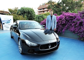 Marc Gasol junto al Maserati Ghibli