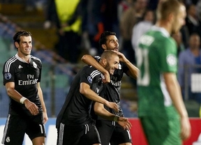 Benzema sale al rescate de un Madrid que se durmió y sufrió ante el modesto Ludogorets (1-2)