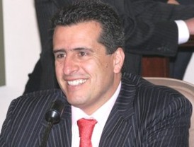 Perredistas con Eviel Pérez Magaña en Oaxaca