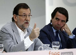 Rajoy y Aznar en la clausura del Campus FAES