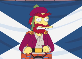 'Los Simpson' defienden la independencia de Escocia con humor