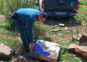 La Guardia Civil encuentra un objeto en Almadén de finales de la edad de bronce