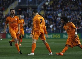 El Real Madrid jugó con fuego en Málaga pero Cristiano lo salvó de la quema (0-1)
