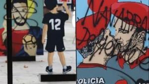 Vandalizan una exposición callejera de arte en Navarra y todo apunta a la ultraderecha