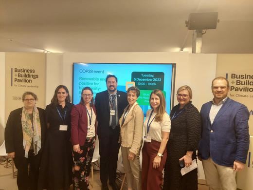 Participantes en la jornada de renovables y biodiversidad COP28