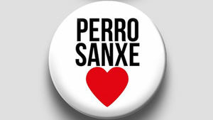 En el PSOE siguen sacando partido de 'Perro Sanxe': venden chapas, camisetas y pegatinas