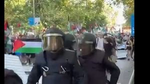 Desde la Policía se denuncia la organización política ante las protestas propalestinas en La Vuelta