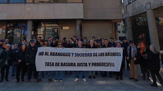Protesta por la tasa de basuras en Madrid