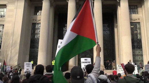 Protestas estudiantiles contra la guerra en Gaza