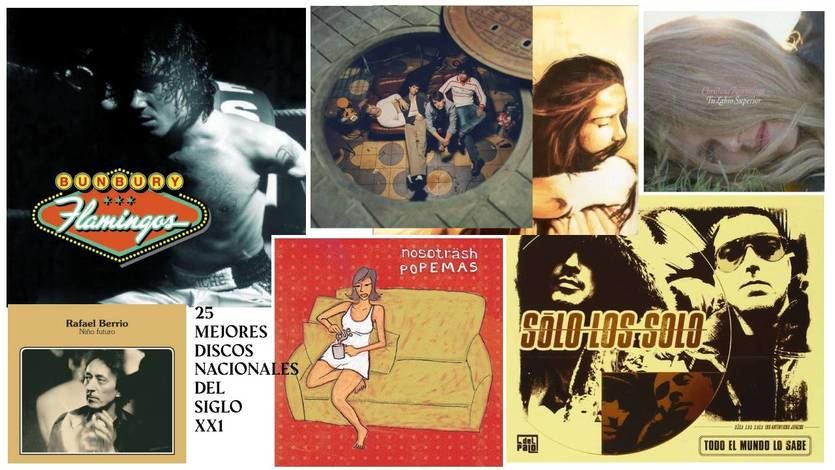 Portadas de varios de los discos de la lista