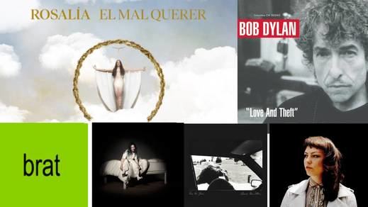 Portadas de Rosalía, Bob Dylan, Billie Eilish...