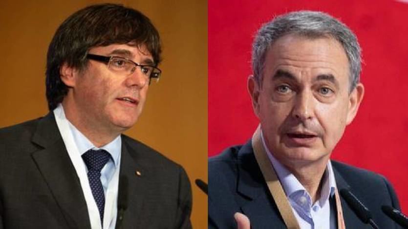Carles Puigdemont y José Luis Rodríguez Zapatero