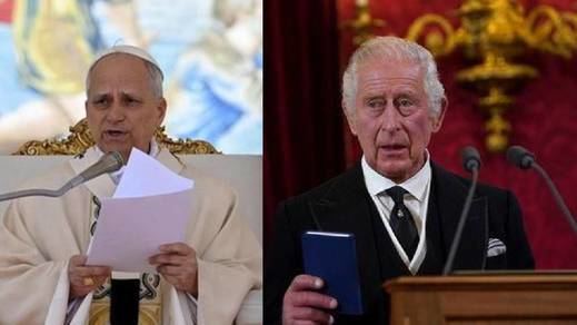 Papa León XIV y Carlos III