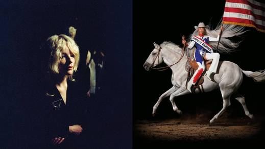 Portadas de los discos de Jessica Pratt y Beyoncé