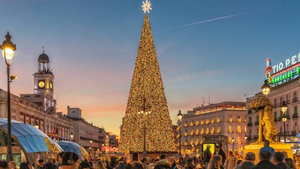 Encendido de luces de Navidad en Carabanchel, Madrid