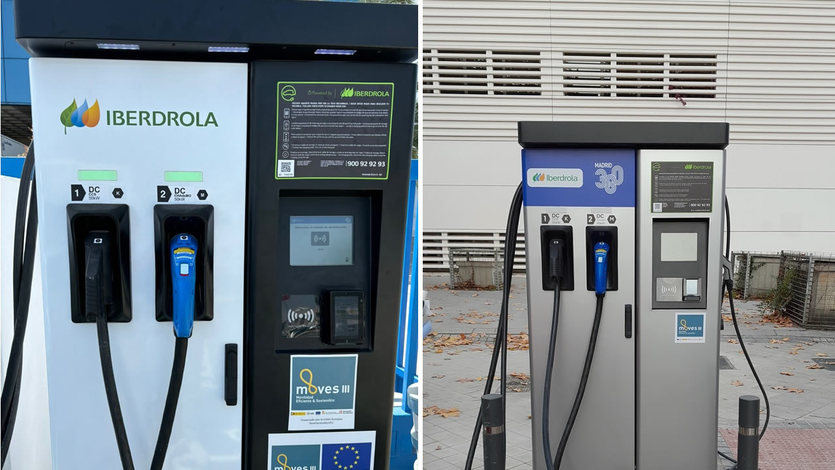 Puntos de carga vehículo eléctrico Iberdrola con TPV 