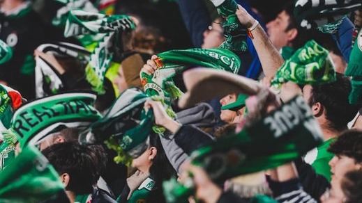 La afición del Racing de Santander