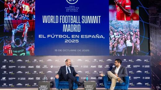 Rafael Louzán, presidente de la RFEF en la World Football Summit