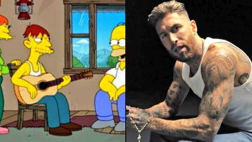 'Los Simpson' y Sergio Ramos