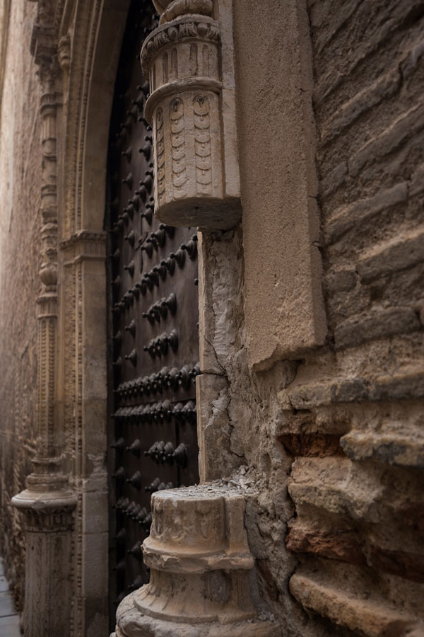 Roban un trozo de columna del convento de San Clemente de Toledo