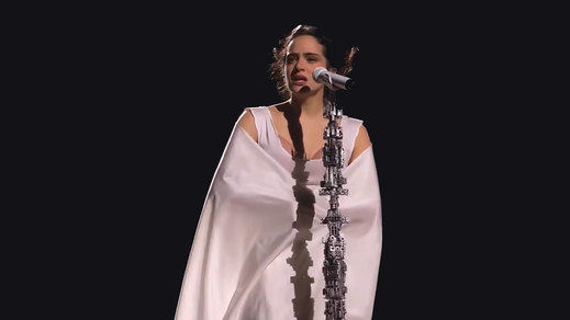 Rosalía, durante su concierto en Madrid