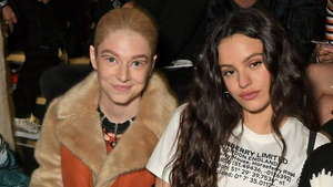 Hunter Schafer y Rosalía en una promoción de Euphoria