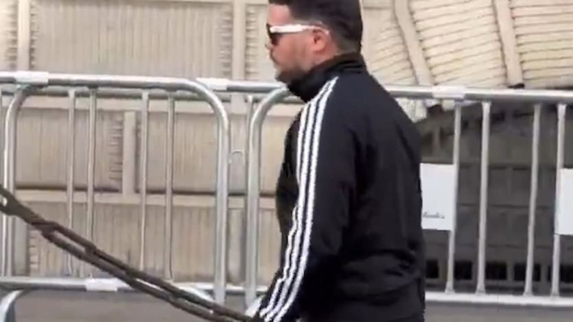 Gabriel Rufián llega en chándal al Congreso