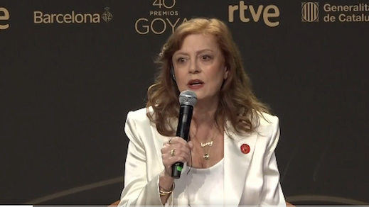 Susan Sarandon durante su rueda de prensa