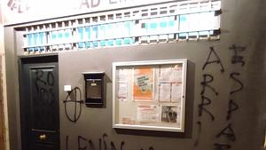 Vandalizan por segunda vez en una semana la sede de Izquierda Unida en Ciudad Lineal (Madrid)