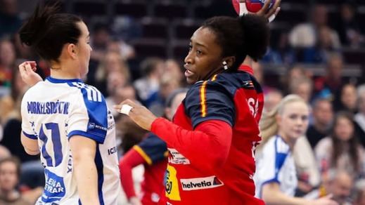 Jugadora de la selección de balonmano