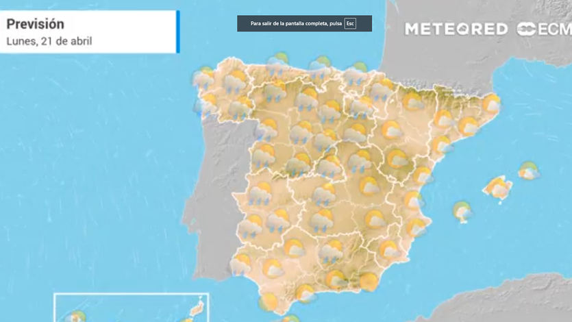 El tiempo para hoy