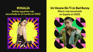Rosalía y Bad Bunny han triunfado este año en Spotify