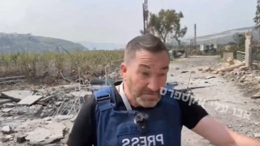 Steve Sweeney, segundos antes de la explosión