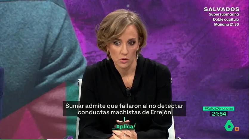 Tania Sánchez en el programa La Sexta Xplica