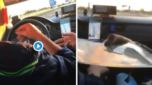 El taxista 'coquero' se convierte en viral gracias a un vídeo en redes sociales