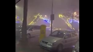 Grandes destrozos en Mijas y Fuengirola por el fuerte viento: luces navideñas arrancadas, árboles caídos...