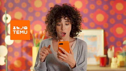 Imagen de publicidad de Temu