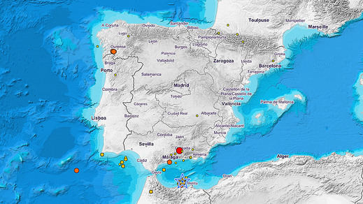 2 terremotos de magnitud 4,5 y 3,1 con epicentro en Granada se sienten en gran parte de Andalucía