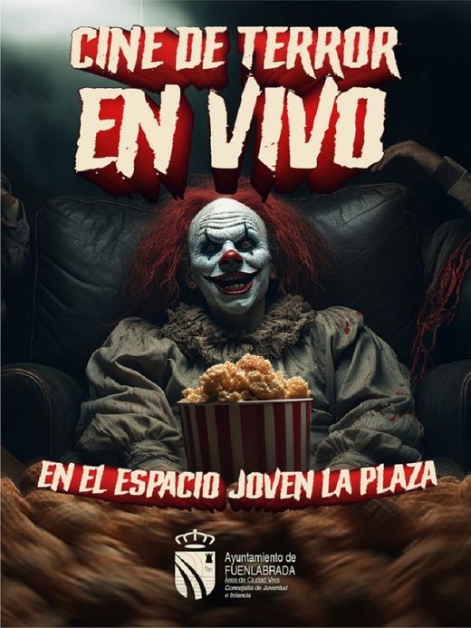 Cartel de actividades para celebrar Halloween en Fuenlabrada