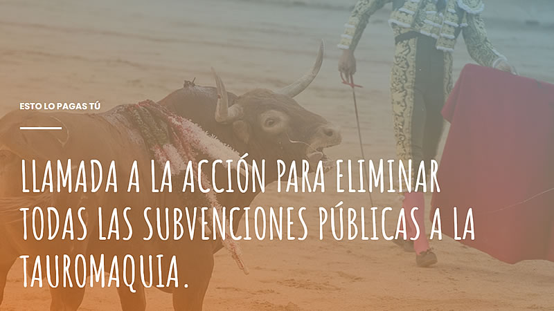 La plataforma 'La Tortura No Es Cultura' lanza una campaña contra las subvenciones públicas a los toros