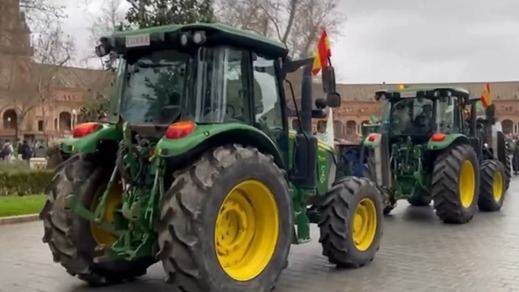 Una tractorada de protesta