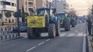 Lío de tráfico en Madrid por las protestas de los agricultores