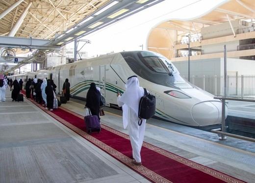 El tren de alta velocidad Haramain, que une las ciudades saudíes de La Meca y Medina