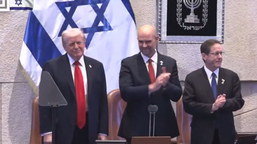 Trump en el Knesset