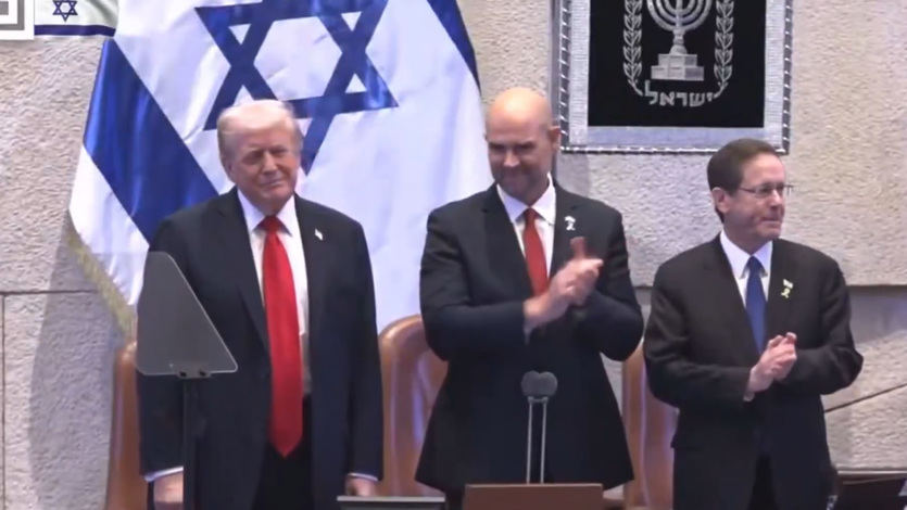 Trump en el Knesset