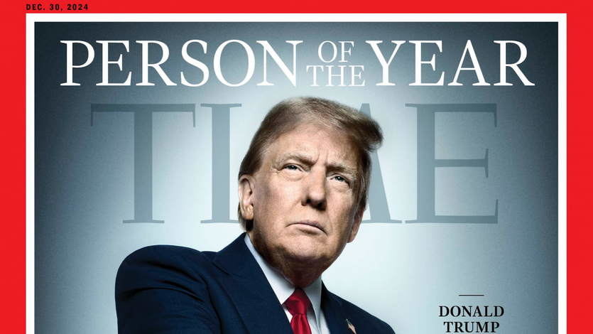 El presidente de EEUU, Donald Trump, elegido por segunda vez como 'Persona del año' por la revista Time