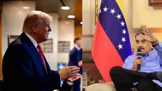 Donald Trump, presidente de EEUU y Nicolás Maduro, presidente de Venezuela