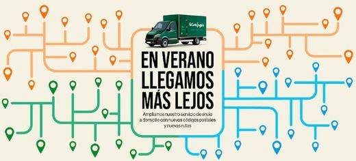 El Corte Inglés amplía a 745 rutas su servicio de entrega a domicilio de súper e híper este verano