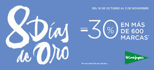 El Corte Inglés lanza 8 Días de Oro con descuentos de hasta el 30% en más de 600 marcas